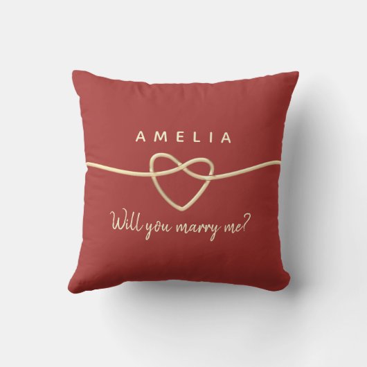 Wil je me trouwen? kussen (Achterkant)