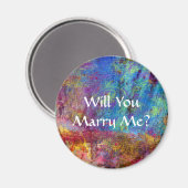 Wil je me trouwen? magneet (Voorkant / Achterkant)