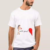 Wil je me trouwen? - Ontwerp voor T-shirt (Voorkant)
