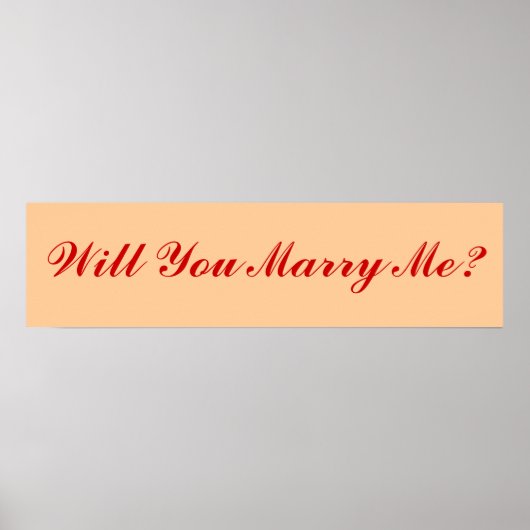 Wil je me trouwen? poster (Voorkant)