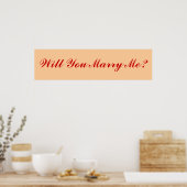 Wil je me trouwen? poster (Keuken)