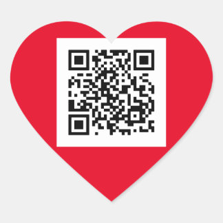 Wil je me trouwen? QR-code Hart Sticker