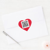 Wil je me trouwen? QR-code Hart Sticker (Envelop)