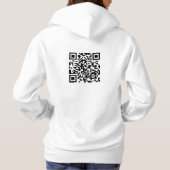 Wil je me trouwen? QR-code Hoodie (Achterkant)
