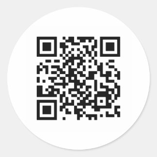 Wil je me trouwen? QR-code Ronde Sticker