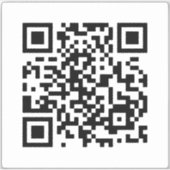 Wil je me trouwen? QR-code Sticker (Voorkant)