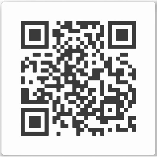 Wil je me trouwen? QR-code Sticker (Voorkant)