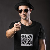 Wil je me trouwen? QR-code Voorstel T-shirt