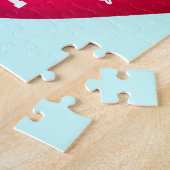 Wil je me trouwen? Roze glazen hart Legpuzzel (Zijkant)