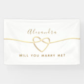 Wil je me trouwen? spandoek (Horizontaal)