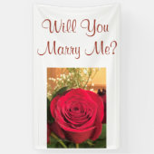 Wil je me trouwen? spandoek (Verticaal)