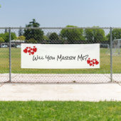 Wil je me trouwen?  spandoek (Insitu)