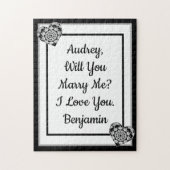 Wil je me trouwen? Speciaal Romantisch voorstel Legpuzzel (Verticaal)