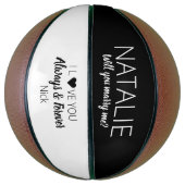 Wil je me trouwen? Sportvoorstellen Basketbal (Verticaal)