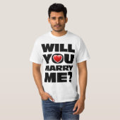 Wil je me trouwen? t-shirt (Voorkant volledig)