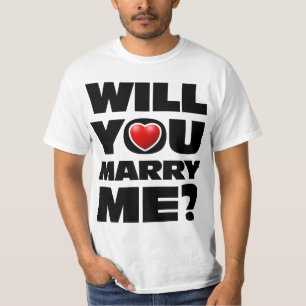 Wil je me trouwen? t-shirt