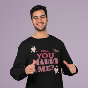 Wil je me trouwen? t-shirt