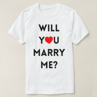 Wil je me trouwen? t-shirt