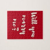 Wil je me trouwen? Valentijnse president Jigzaag P Legpuzzel (Horizontaal)