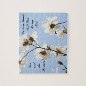 Wil je me trouwen? voorstel puzzel Blue Magnolias (Verticaal)