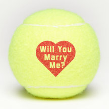 Wil je me trouwen? Voorstel Tennis Balls 3x