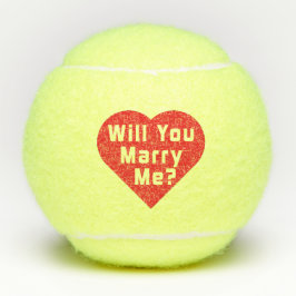 Wil je me trouwen? Voorstel Tennis Balls 3x Tennisballen