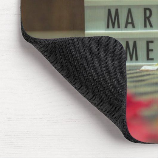 Wil je me trouwen? Voorstel voor huwelijk Muismat (Hoek)