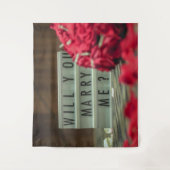 Wil je me trouwen? Voorstel voor huwelijk Wandkleed (Voorkant)