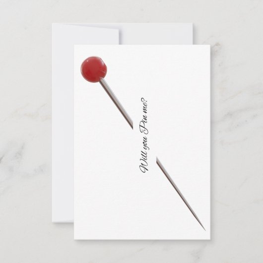 Wil je me vastpinnen? bedankkaart (Voorkant)