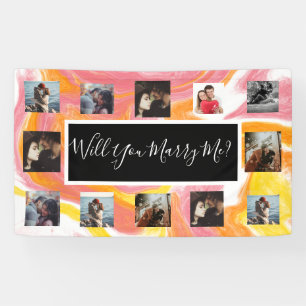 Wil je me voorstellen banner laten zien met foto's