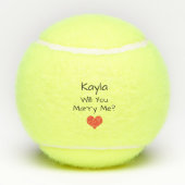 Wil je me voorstellen? tennisballen (Achterkant)