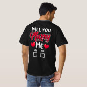 Wil je me voorstellen, Valentijnsdag? T-shirt (Achterkant volledig)