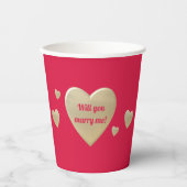 Wil je me vrolijk maken, gepersonaliseerd papieren bekers (Voorkant)