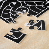 Wil je me vrolijk maken met Gothic Skelet Holding  Legpuzzel (Zijkant)