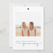 Wil je me weggeven foto voorstel Kaart (Voorkant)