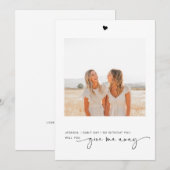 Wil je me weggeven foto voorstel Kaart (Voorkant / Achterkant)