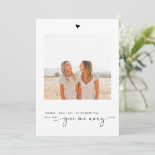 Wil je me weggeven foto voorstel Kaart