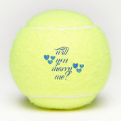 Wil je met me tennisballen trouwen met dalDesignNZ (Voorkant)