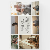 Wil je met me trouwen | 6 Foto Collage Aanzoek Spandoek (Verticaal)