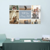 Wil je met me trouwen? | 6 Fotovoorstel Collage Spandoek (Beurs)