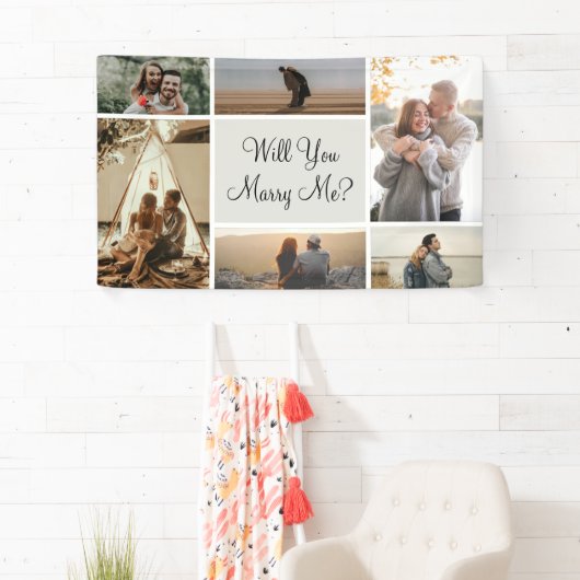 Wil je met me trouwen? | 6 voorstel voor fotocolla spandoek (Insitu)