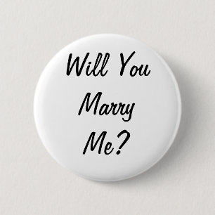Wil je met me trouwen? Badge Ronde Button 5,7 Cm