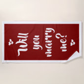 Wil je met me trouwen? Bandhanddoek met dalDesignN Strandlaken (Voorkant)