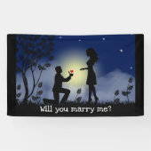 Wil je met me trouwen banner (Horizontaal)