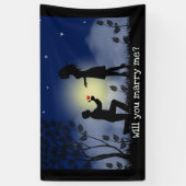 Wil je met me trouwen banner (Verticaal)