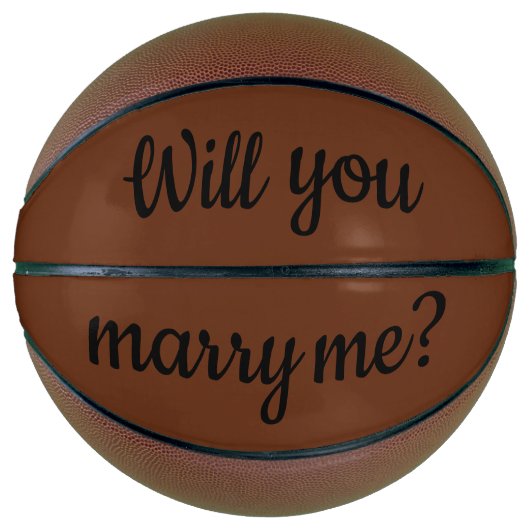 Wil je met me trouwen? basketbal (Voorkant)