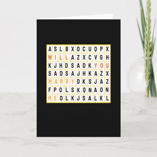 Wil Je Met Me Trouwen Bruiloft Kaart (Voorkant)