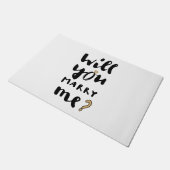 Wil je met me trouwen? deurmat (Schuin)