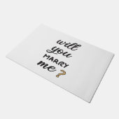 Wil je met me trouwen? deurmat (Schuin)