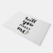 Wil je met me trouwen? deurmat (Schuin)